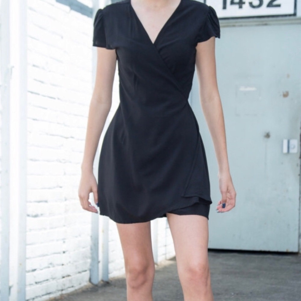 Brandy Melville Black wrap Dress